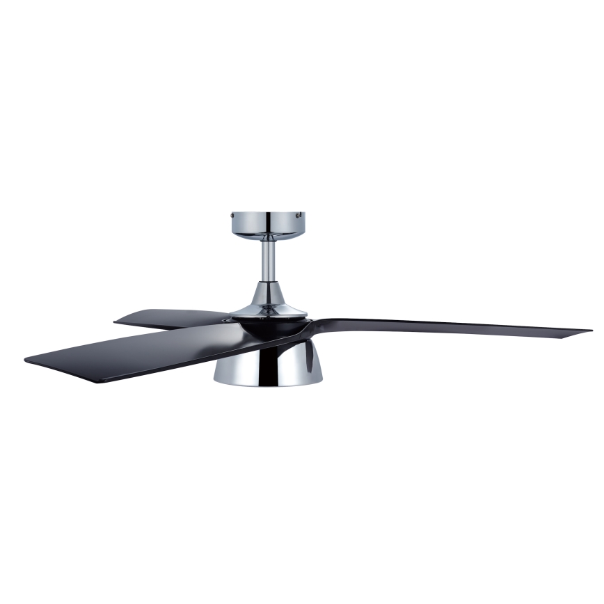 Lucci air 513072 - Ventilador de techo LED regulable BRONX LED/18W/230V 3000/4000/6000K negro/cromo brillante + control remoto