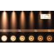 Lucide 09921/12/30 - Foco LED regulable FEDLER 1xGU10/12W/230V 2200-3000K CRI95 negro