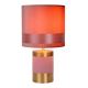 Lucide 10500/81/66 - Lámpara de mesa EXTRAVAGANZA FRIZZLE 1xE14/40W/230V rosa
