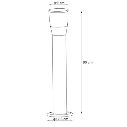 Lucide 14892/80/30 - Lámpara de exterior NINKE 1xGU10/5W/230V IP54