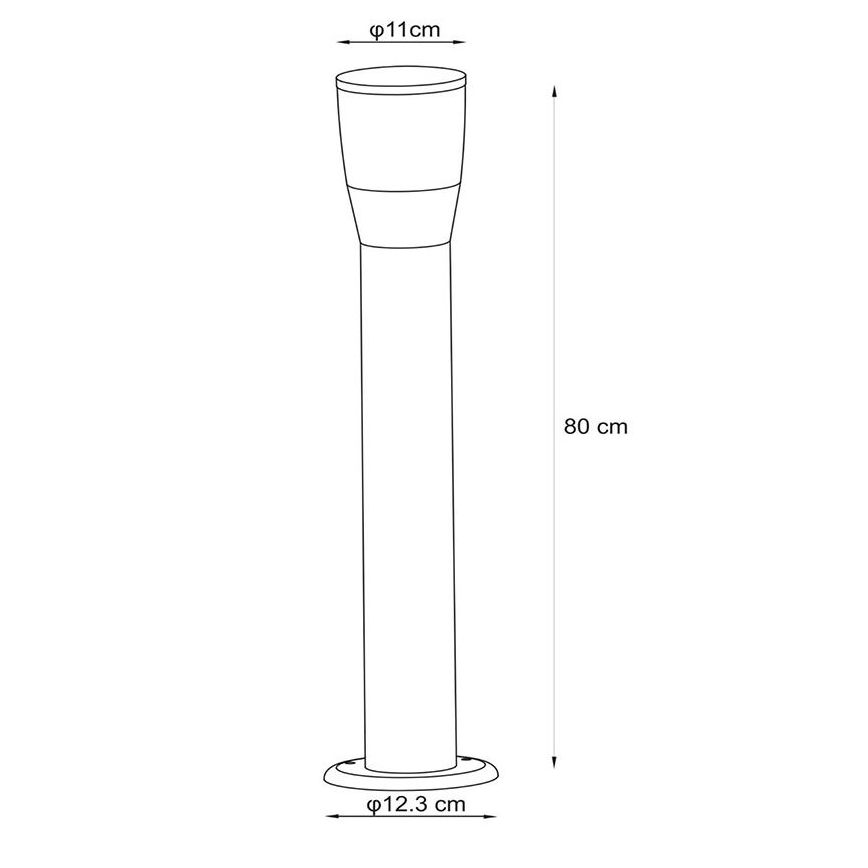 Lucide 14892/80/30 - Lámpara de exterior NINKE 1xGU10/5W/230V IP54