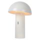 Lucide 15599/06/31 - Lámpara de mesa LED regulable FUNGO LED/7,5W/230V blanco