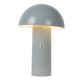 Lucide 15599/06/36 - Lámpara de mesa LED regulable FUNGO LED/7,5W/230V gris