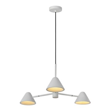 Lucide 20415/15/31 - Lámpara de araña LED de cable DEVON 3xLED/3W/230V blanco