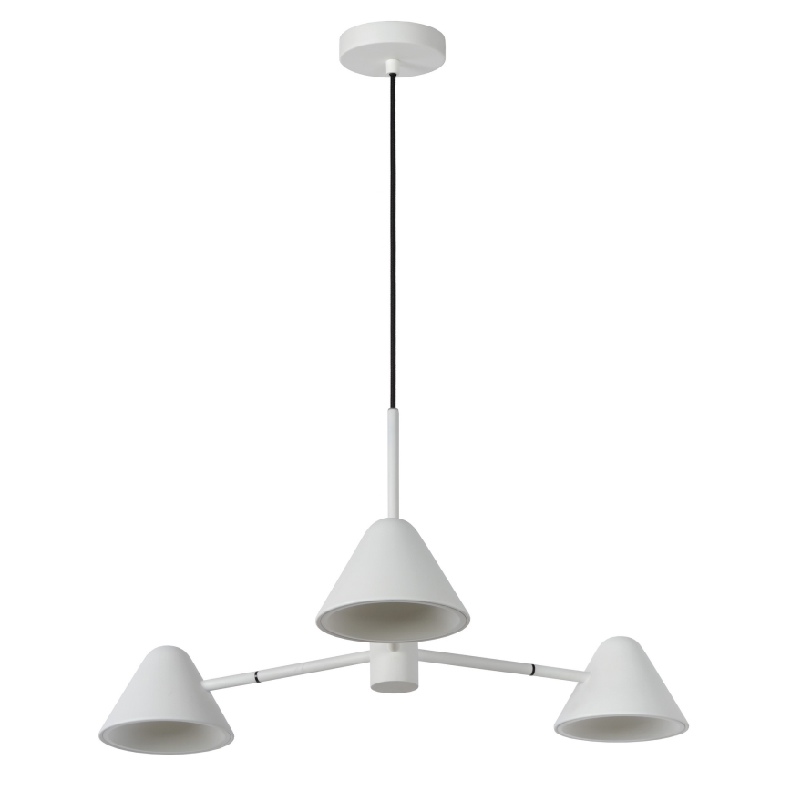 Lucide 20415/15/31 - Lámpara de araña LED de cable DEVON 3xLED/3W/230V blanco