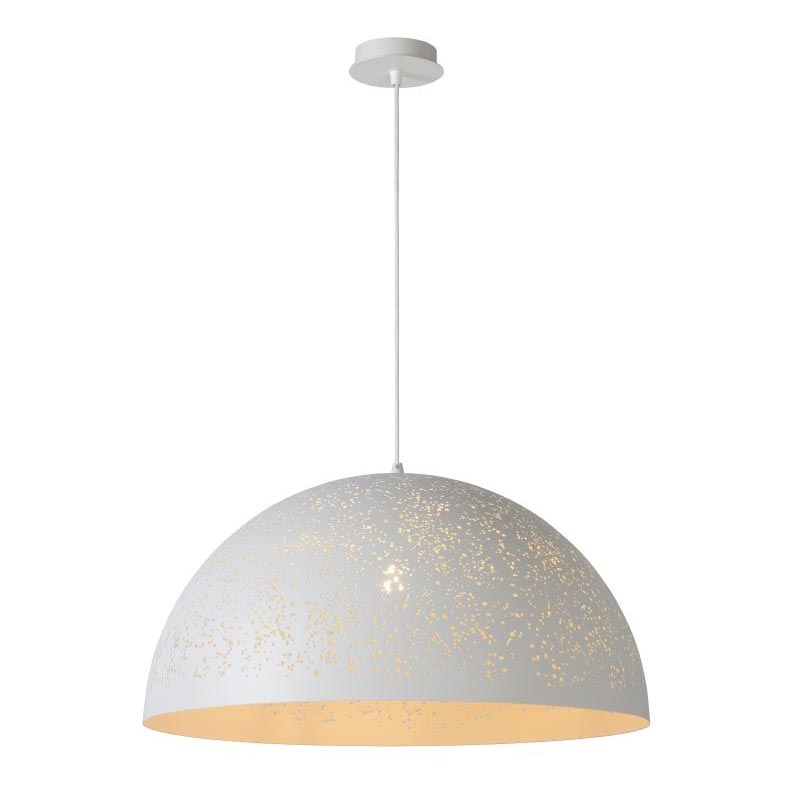 Lucide 21406/60/31 - Lámpara colgante ETERNAL 1xE27/60W/230V blanco 60 cm