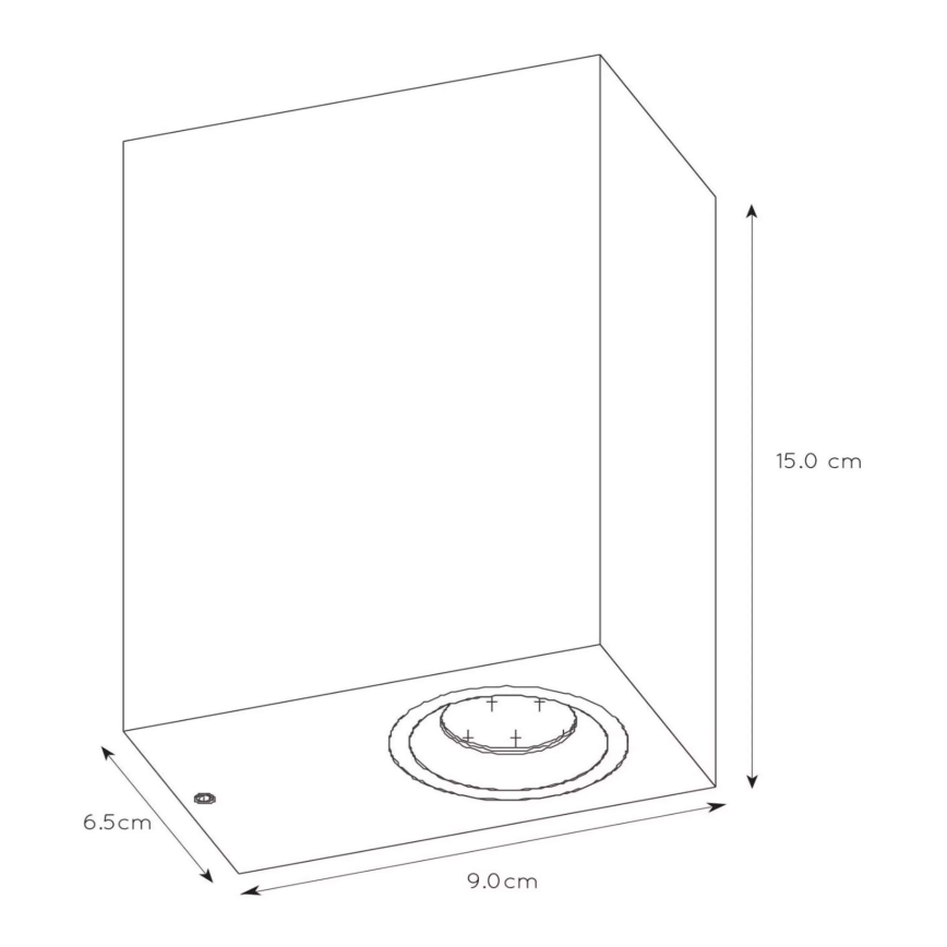Lucide 22860/10/30 - LED Aplique de exterior regulable ZORA 2xGU10/5W/230V IP44