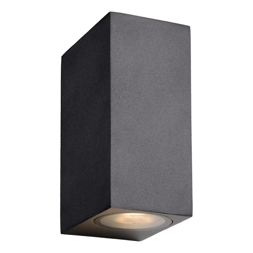 Lucide 22860/10/30 - LED Aplique de exterior regulable ZORA 2xGU10/5W/230V IP44
