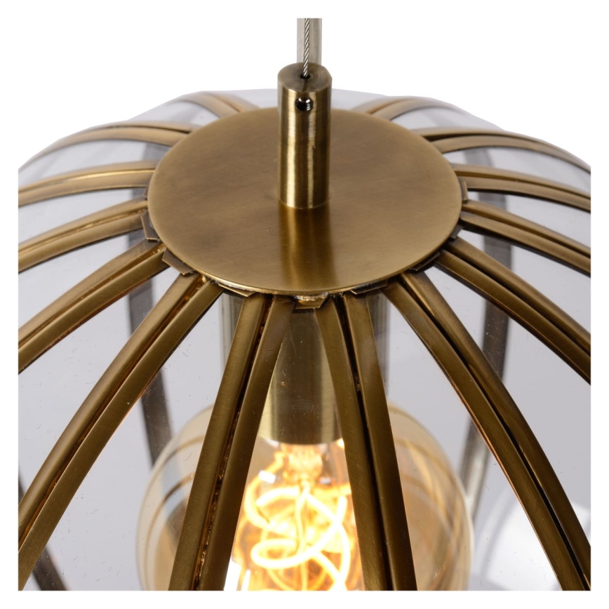 Lucide 25404/30/03 - Lámpara colgante TIMIUS 1xE27/60W/230V
