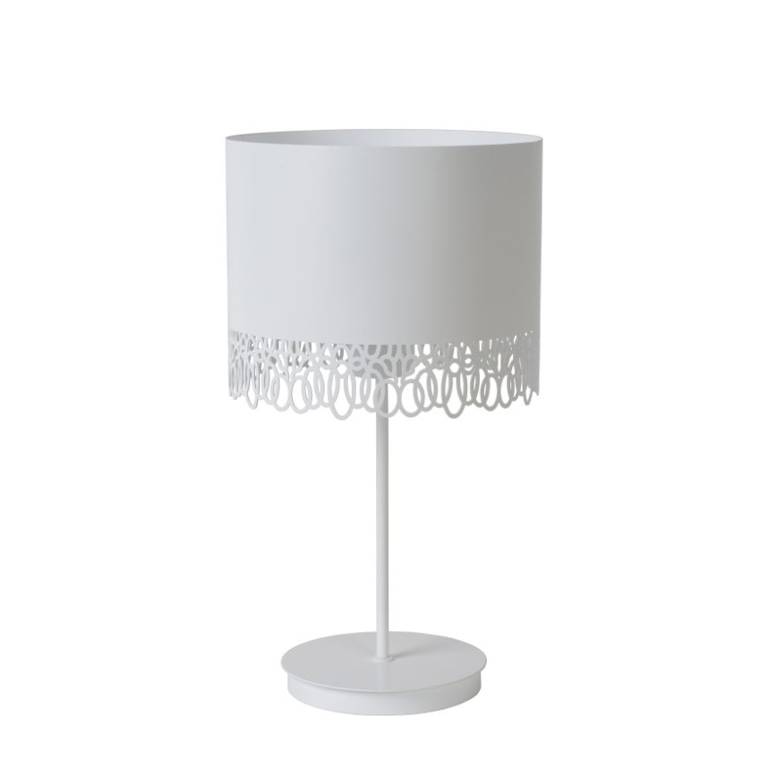 Lucide 30577/01/31 - Lámpara de mesa FEROVA 1xE27/60W/230V blanco