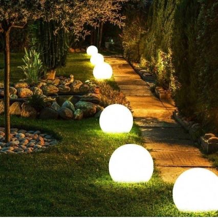 Luminaria decorativa exterior GARDEN BALL 1xE27/40W/230V IP65 diá. 38 cm