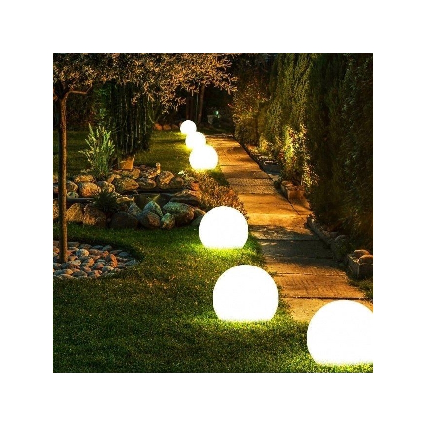 Luminaria decorativa exterior GARDEN BALL 1xE27/40W/230V IP65 diá. 38 cm