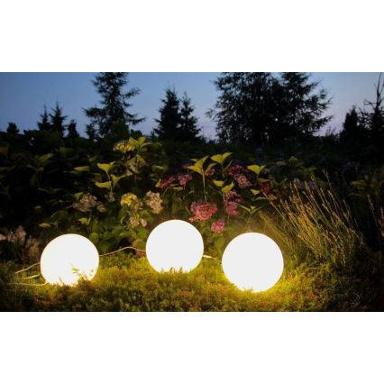 Luminaria decorativa exterior GARDEN BALL 1xE27/40W/230V IP65 diá. 38 cm