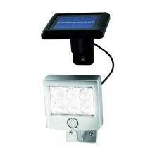 Luminaria solar LED con sensor de movimiento y crepuscular LED/3xAA IP44