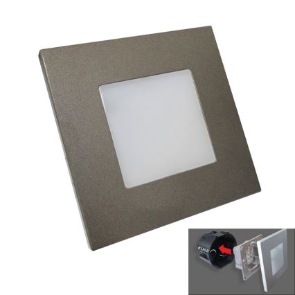 Luxera 48305 - Luz nocturna LED de orientación STEP LIGHT 16xLED/1W/230V