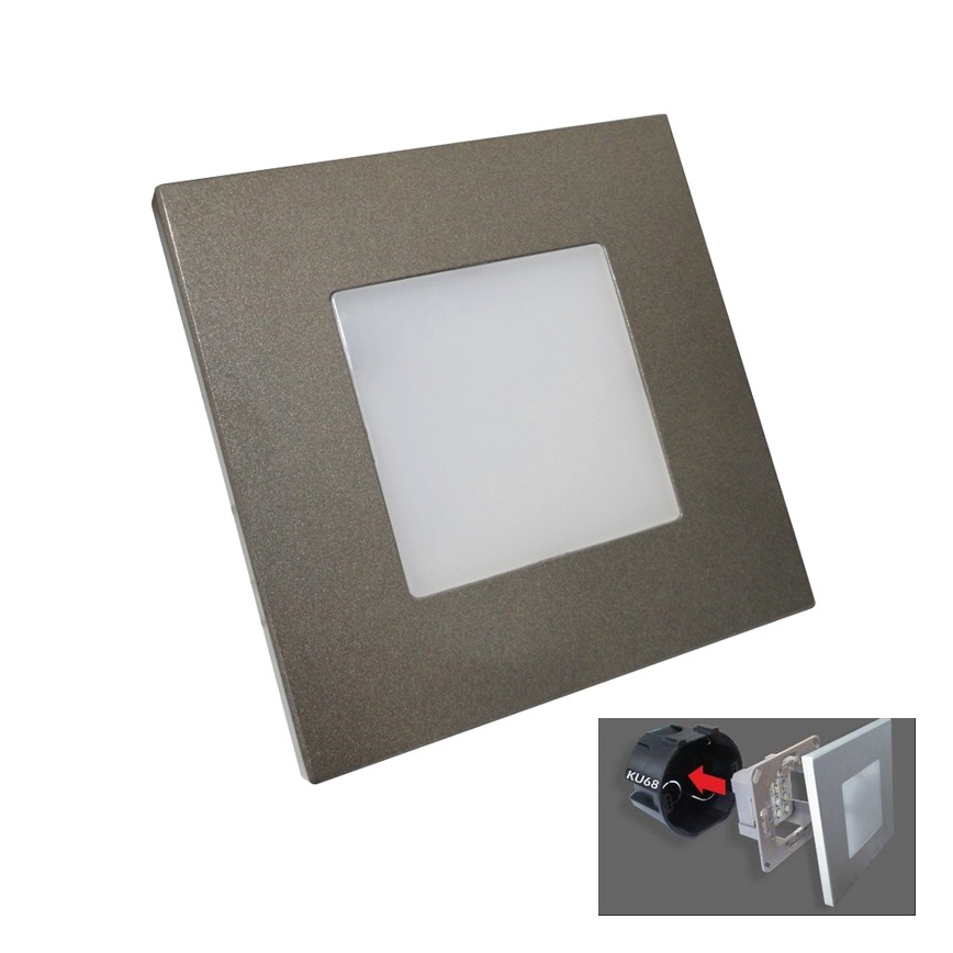 Luxera 48305 - Luz nocturna LED de orientación STEP LIGHT 16xLED/1W/230V