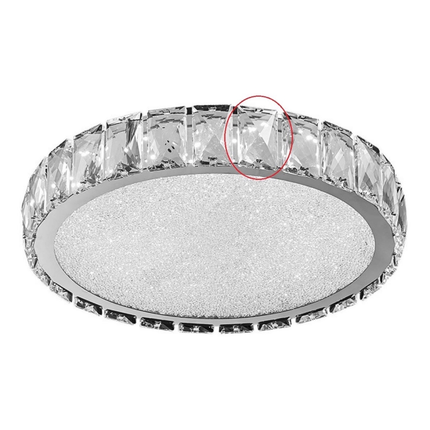 Luxera 62406 - Vidrio de recambio para lámpara de techo GIRO 30 x 50 mm