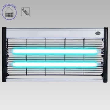 Luxera 70418 - Lámpara germicida desinfectante 2xT5 UVC/15W/230V + CR