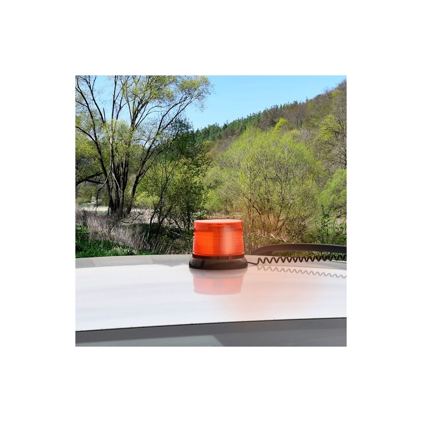 Luz de advertencia LED estroboscópica magnética LED/20W/12-24V naranja
