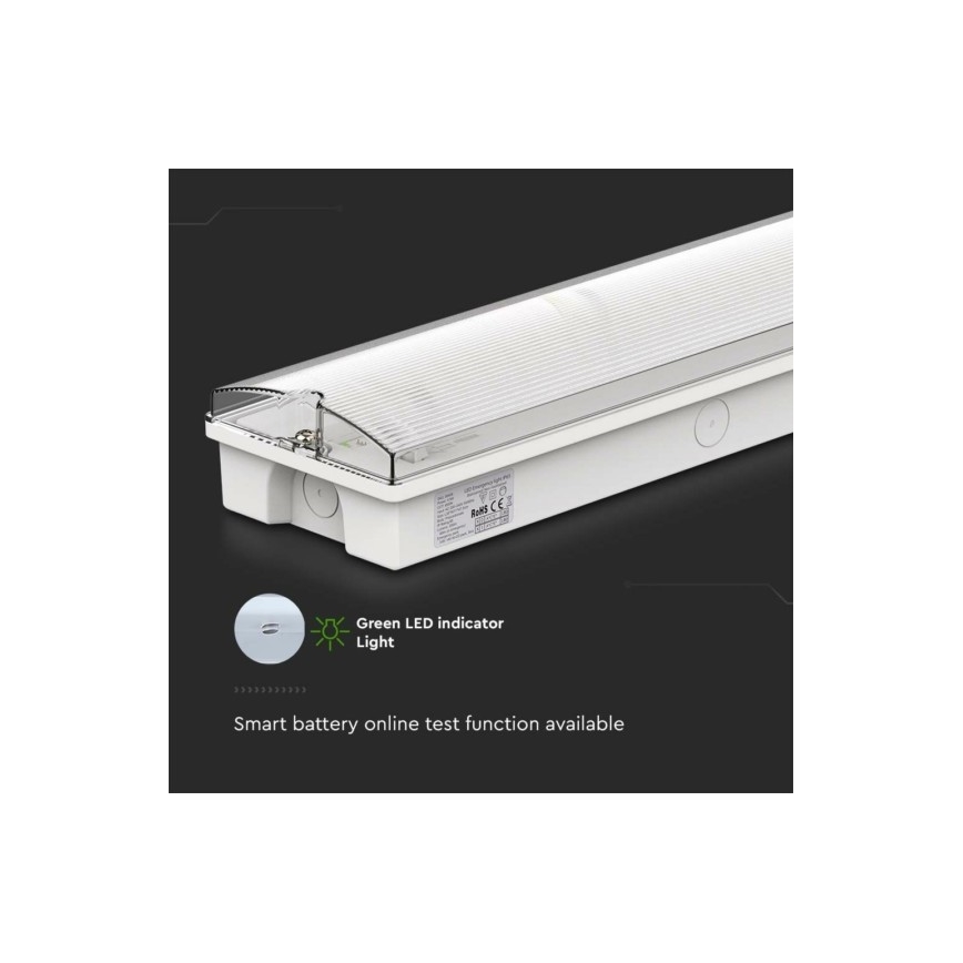 Luz de emergencia LED EMERGENCY EXIT LED/3W/230V 6400K IP65