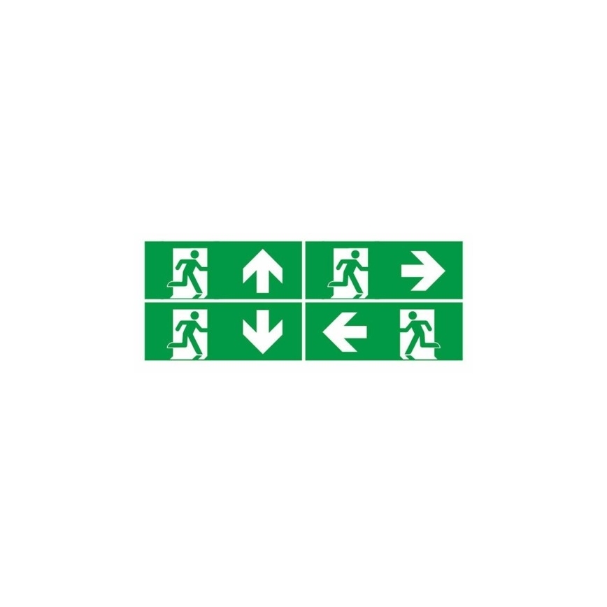 Luz de emergencia LED EMERGENCY EXIT LED/3W/230V 6400K IP65