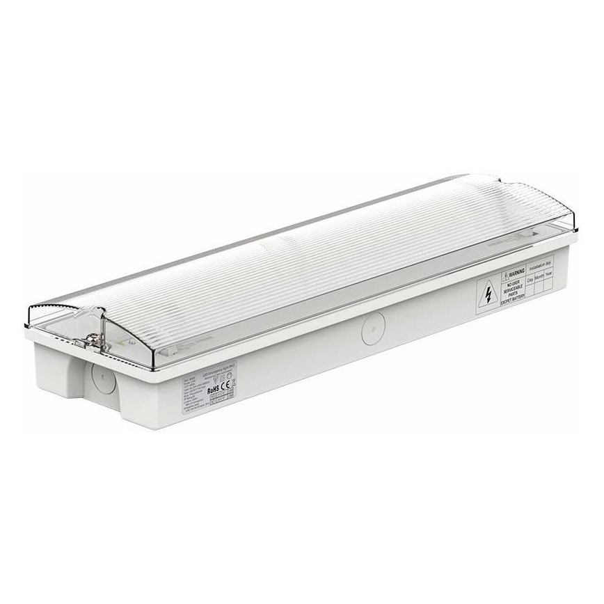Luz de emergencia LED con una prueba de funcionalidad estándar EMERGENCY EXIT LED/3W/230V 6400K IP65