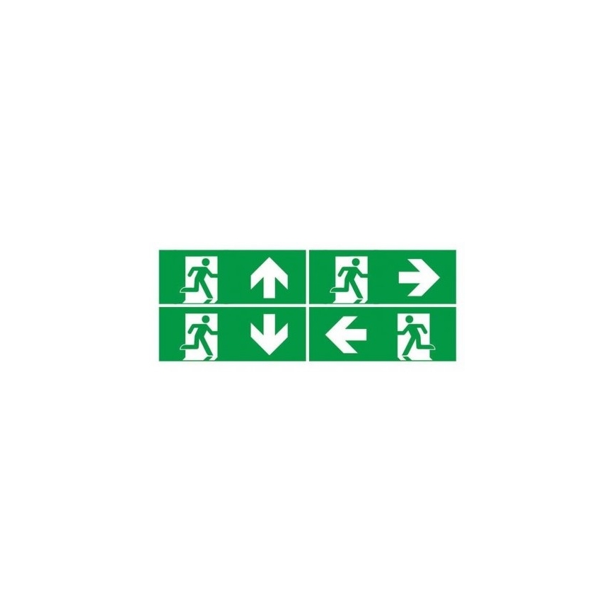 Luz de emergencia LED con una prueba de funcionalidad estándar EMERGENCY EXIT LED/3W/230V 6400K IP65
