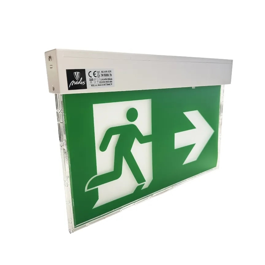 Luz de emergencia LED LED/2W/230V 6000K