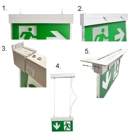 Luz de emergencia LED LED/2W/230V 6000K