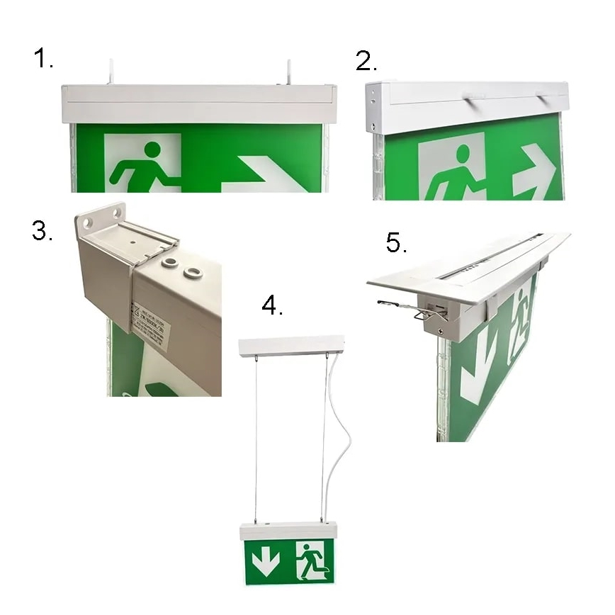 Luz de emergencia LED LED/2W/230V 6000K