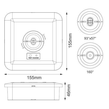 Luz de emergencia LED LED/2W/230V IP65 6000K