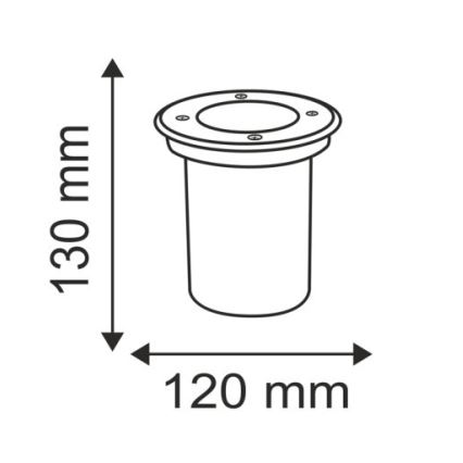 Luz de la calzada de exterior COMETA 1xGU10/50W/230V IP65