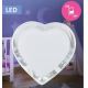 Luz de noche LED enchufable LED/0,4W/230V corazón blanco