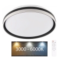 Luz de techo LED regulable para baño BARBARA LED/72W/230V diá. 48,5 cm 3000-6000K IP44 + control remoto