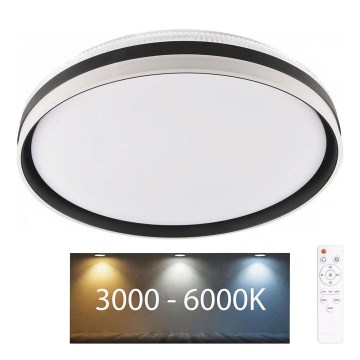 Luz de techo LED regulable para baño BARBARA LED/72W/230V diá. 48,5 cm 3000-6000K IP44 + control remoto
