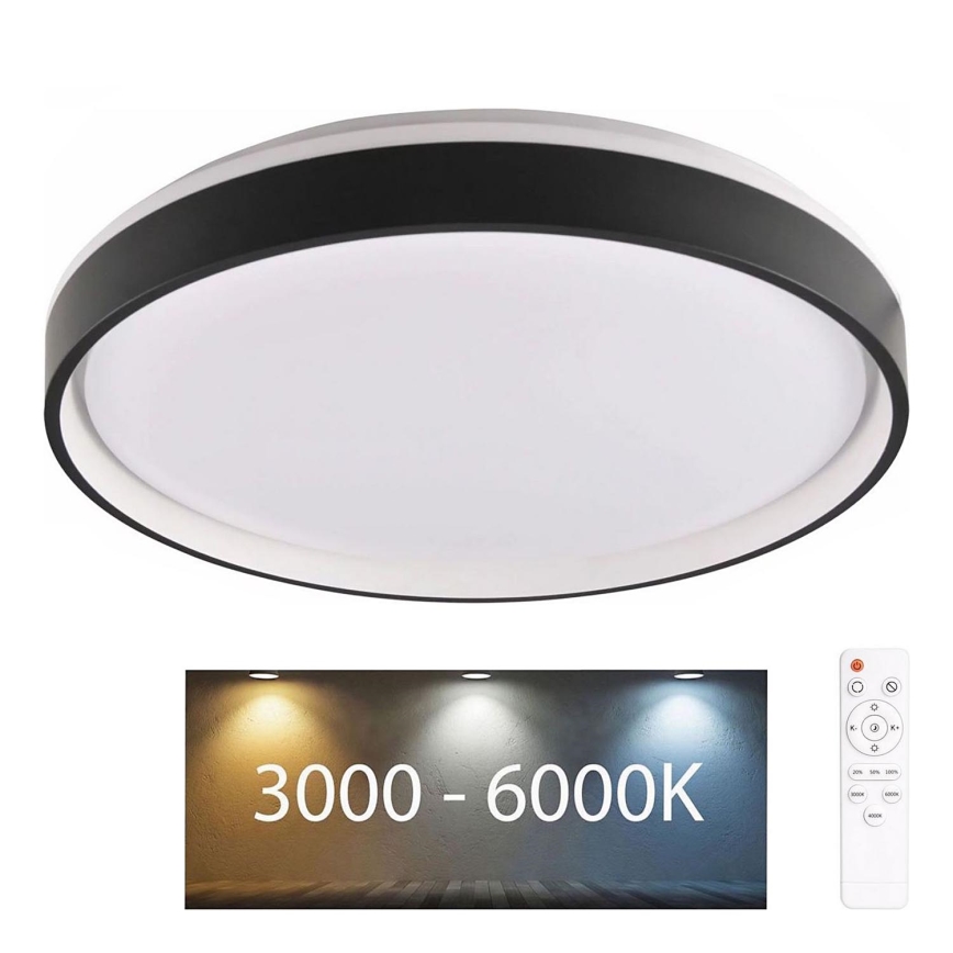 Luz de techo LED regulable para baño JADWIGA LED/42W/230V diá. 38,5 cm 3000-6000K IP44 + control remoto