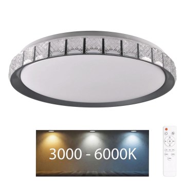 Luz de techo LED regulable para baño NINA LED/72W/230V diá. 49 cm 3000-6000K IP44 + control remoto