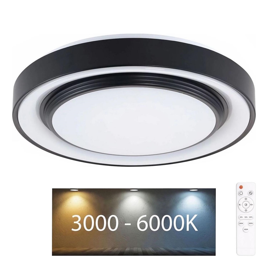 Luz de techo LED regulable para baño ZYGMUNT LED/72W/230V diá. 48,5 cm 3000-6000K IP44 + control remoto