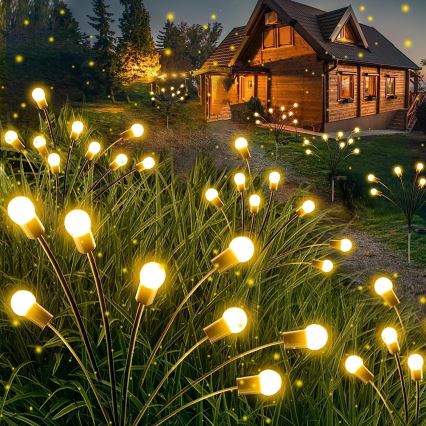 Luz decorativa solar LED 10xLED/1,2V 3000K 73 cm 600 mAh IP44