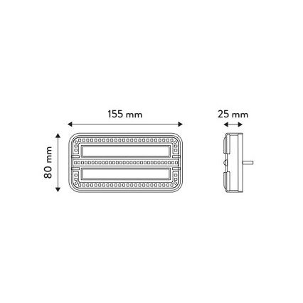 Luz LED combinada LED/12-24V IP65