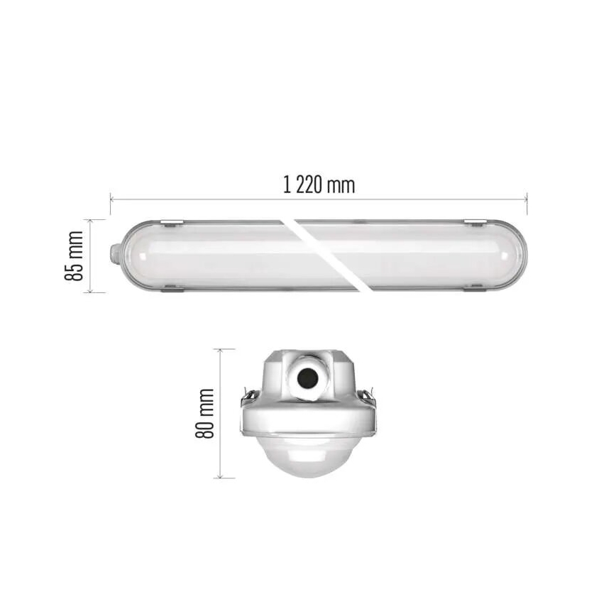 Luz LED regulable de alta resistencia con módulo de emergencia MISTY LED/32/40/48/54W/230V 4000/6500K IP66
