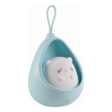 Luz LED de orientación infantil con sensor KITTY LED/0,5W/5V USB azul