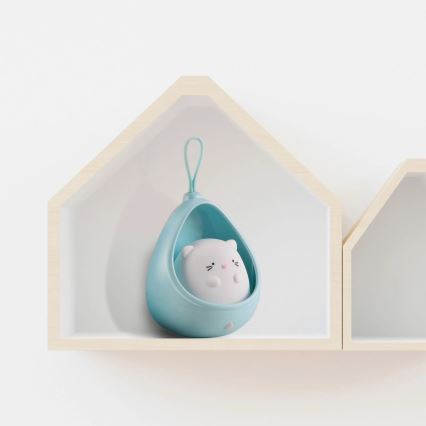 Luz LED de orientación infantil con sensor KITTY LED/0,5W/5V USB azul