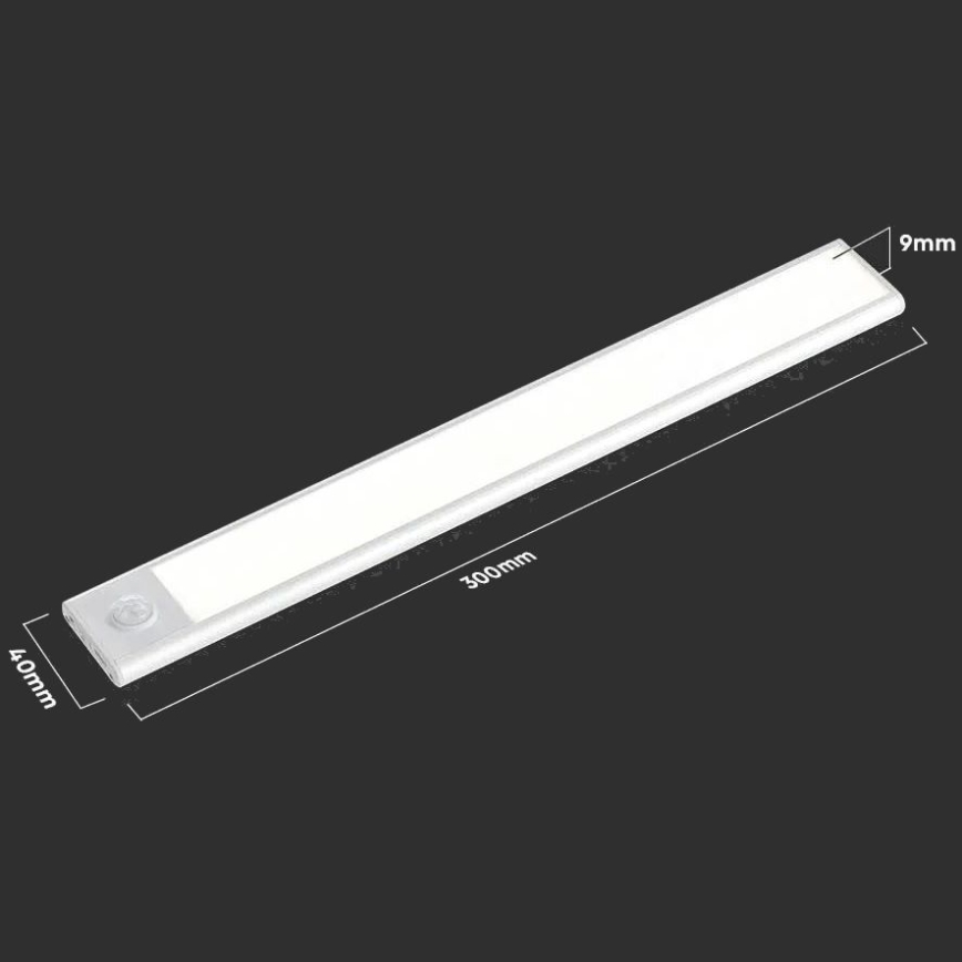 Luz LED para debajo de muebles de cocina con sensor LED/1,5W/5V 1500 mAh 4000K