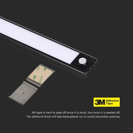 Luz LED bajo armario de cocina con sensor LED/2W/5V 2200 mAh 3000K