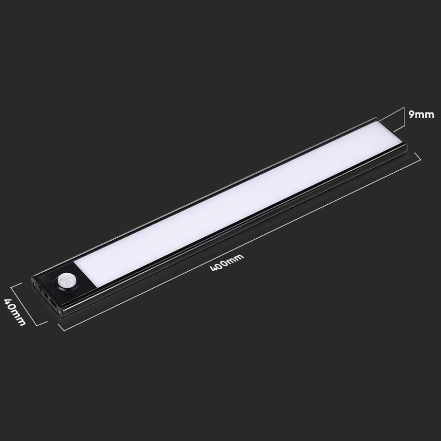 Luz LED bajo armario de cocina con sensor LED/2W/5V 2200 mAh 3000K