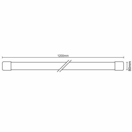 Luz LED regulable bajo el mueble de cocina LED/40W/230V 3000-6500K Wi-Fi Tuya IP40