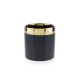 Maceta de cerámica CINDY 11x11 cm negro/dorado