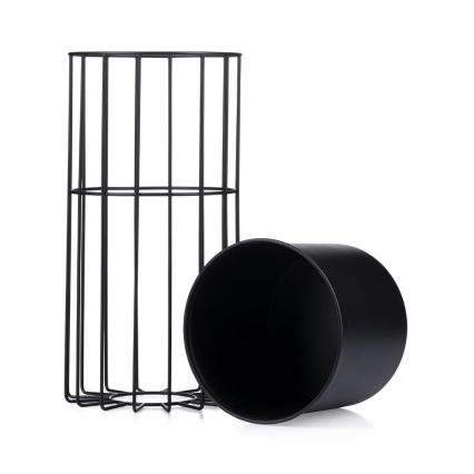 Maceta de metal LOFT 42x20 cm negro