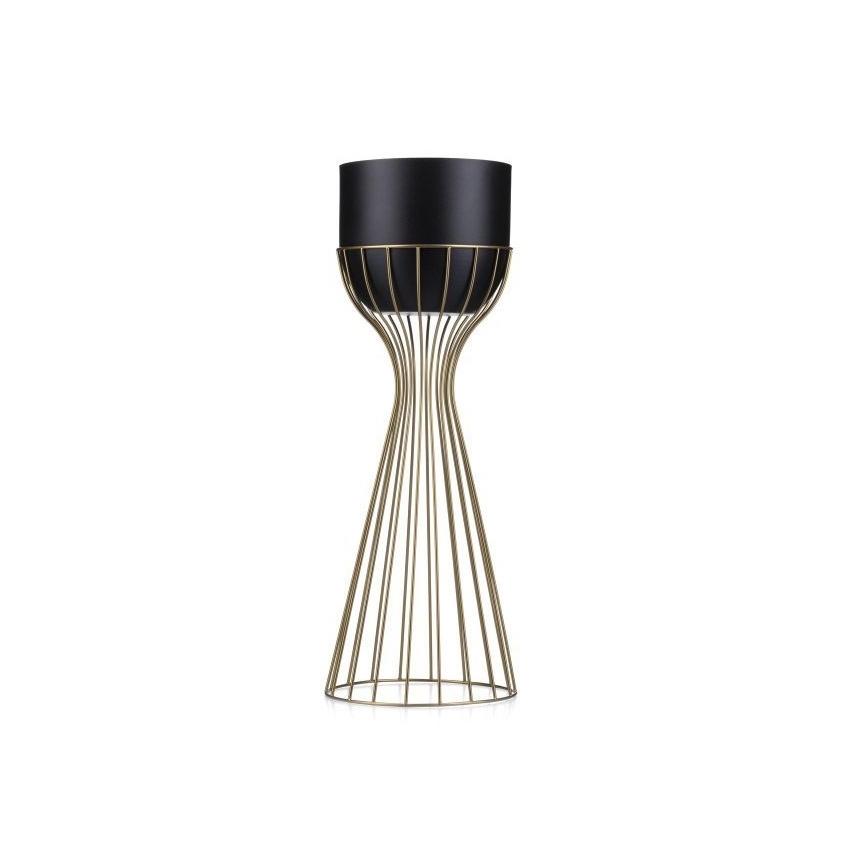 Maceta de metal LOFT 56x20 cm dorado/negro